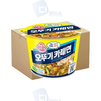  오뚜기 카레면 약간매운맛 큰컵 110g 12개 컵라면 (W5CAFD0)