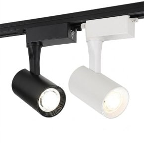 숏메가 원통COB 레일등 레일조명  LED 10W 블랙 화이트 숏바디