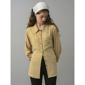 U Stitch Point Slim Shirt_2colors