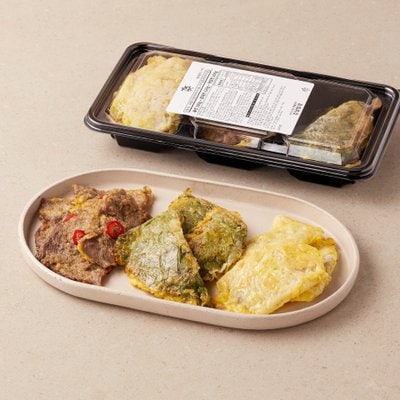 강남밥상 모둠전(육전100g+깻잎전100g+동태전150g)