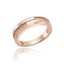 AK평택점 로이드 엔드리스 투라인 14K 골드 반지 여성 커플링 LRW22032G