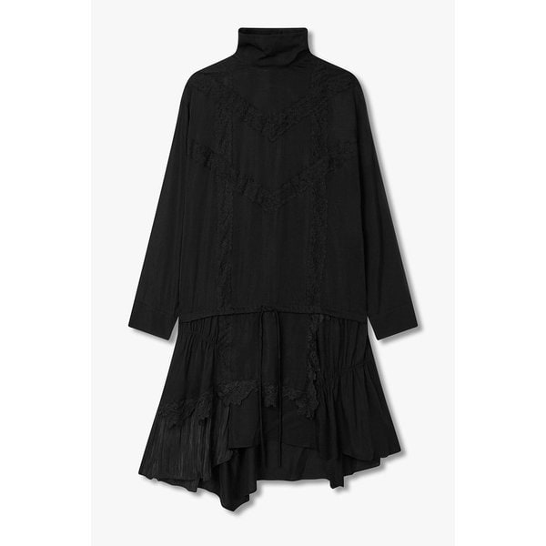 레이스 디테일 새틴 원피스 7115437903199