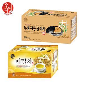  송원 누룽지둥굴레차 100T +메밀차 80T (180T)