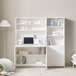 보루네오 마르체 플릭 E0 폴딩 접이식 수납 책장 컴퓨터 책상세트 1600x1000 BDF228C
