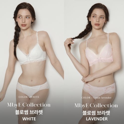 에블린 [세트] MbyE_블로썸_브라렛1+헴팬티1 EBBREA6H