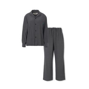 FRANKLY Unisex Pleats Sleep Set, Charcoal