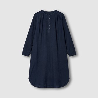 JAJU 여 이중지 셔링 파자마 원피스 J205403017056