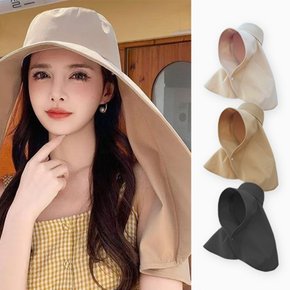 초대형 여성 여름모자 자외선차단 썬캡 챙넓은 벙거지모자 ODM-SUNCAP46