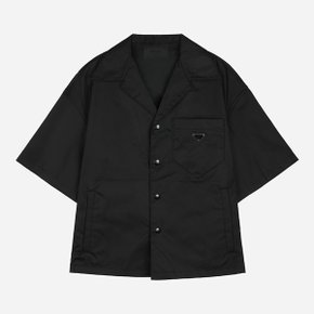 [시흥점] [프라다]6S SC449 1WQ8 F0002 리나일론 반팔 셔츠 블랙