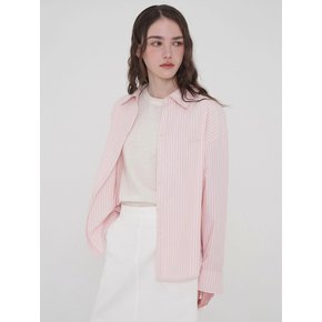 백 카라 셔츠 - 핑크