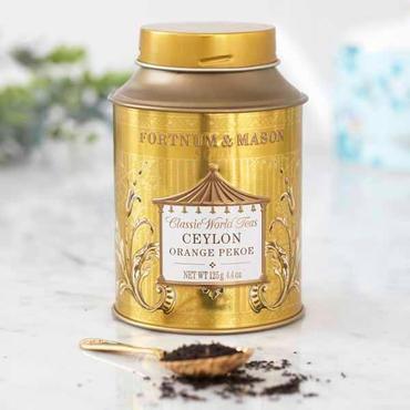  영국직구 Fortnum&Mason 포트넘앤메이슨 실론 오렌지 페코 잎차 캔통 125g Ceylon Orange Pekoe