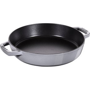 staub [ 26cm ] IH Double Handle Frying Pan 40511-726 스토우브 양손 프라이팬 그레이 스킬렛