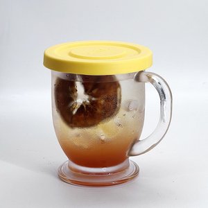 엠아이알 헥사 비너스자450ml 실리콘 리드 유리 밀폐 컵 용기