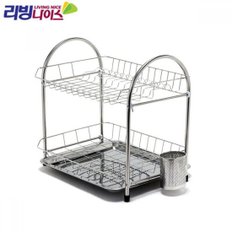 [JHQRSJ9V_4B]식기건조대 2단 ss 스테인리스 식기건조대