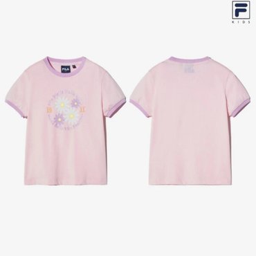 휠라키즈 [20%할인]●25 휠라키즈 Daisy 링거티셔츠  (FK2RSH2401F_PEL)