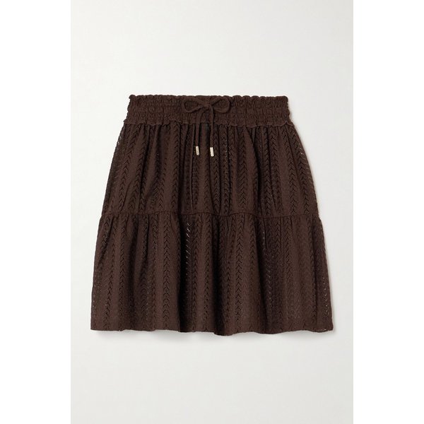 멜리사 오다바시 듄 오픈 니트 미니 스커트 46376663163011794