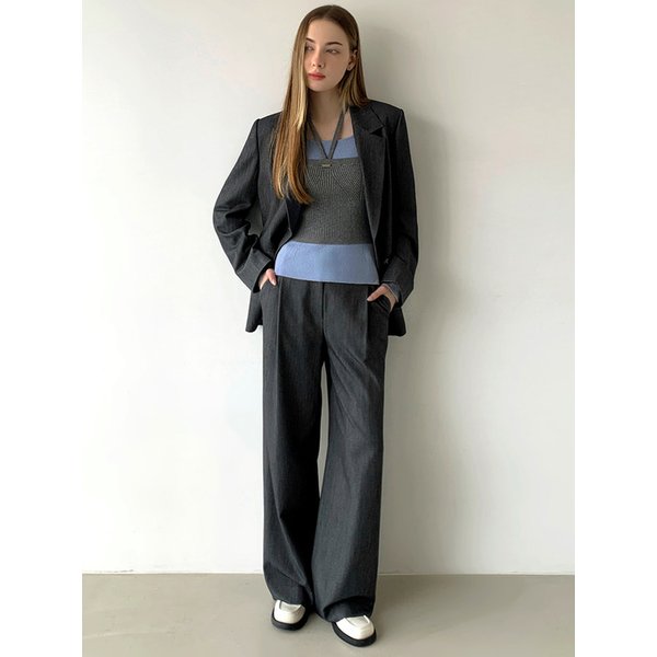 밴딩 핀턱 슬랙스 VB59SLM191Z