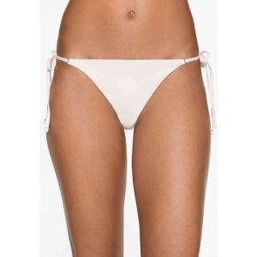 4765330 OYSHO MID-RISE WITH TIES - Bikini bottoms white