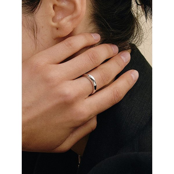 샴페인문 실버(W) 청키 반지 S HL2R84004S9