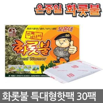 NS홈쇼핑 화롯불 특대형 손난로(140g) 30매[25087739]