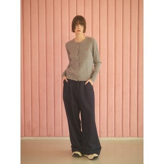 쿨키튼 Pleated Loose Trouser