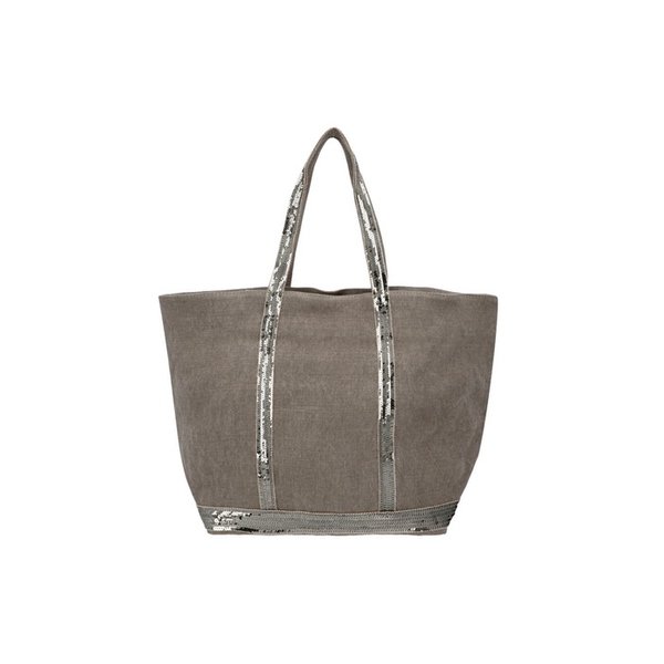 0PVE31 V40409 667 카바스 스팽글 리넨 토트백 라지