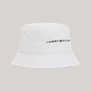 남성 Tommy 로고 버킷햇 White