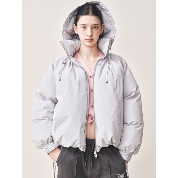 HOODY VOLUME SHORT PADDING_LIGHT PURPLE