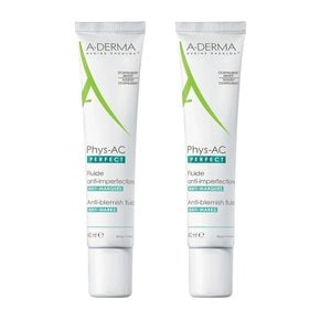 A-DERMA 아더마 Phys-Ac 퍼펙트 안티 블레미쉬 플루어드 안티 마스크 크림 40ml 2개