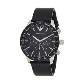 독일 엠포리오 아르마니 시계 남성 가죽 Emporio Armani Mens 크로노그래프 워치 43 mm case siz