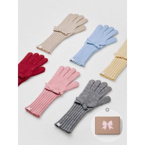 [선물포장]Ribbon Finger Hole Gloves(6colors)_HC2499AC001M