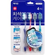 메디안 NEW치석케어칫솔 4입