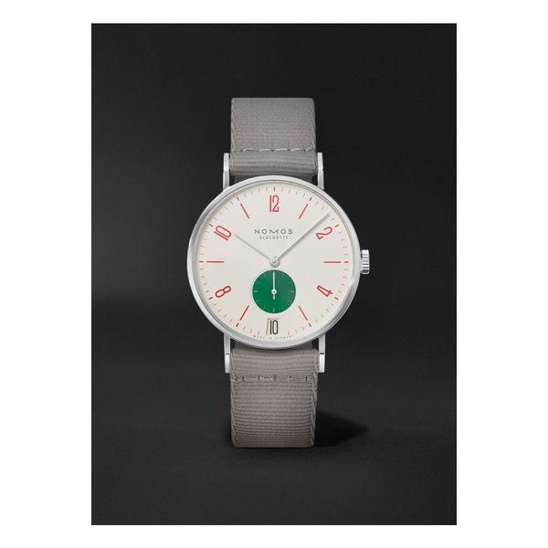 탕겐테 38 데이트 고 리미티드 에디션 핸드 와인딩 스테인리스 스틸 웨빙 37.5mm 시계