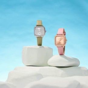 [공식] 그로스베너 레더 그린 여성시계 (24000123)
