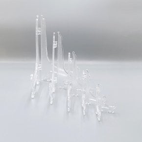 투명 액자받침 (소) 1개 액자 받침대 미니 이젤 거치대 pvc 접시 상패 상장 스탠드