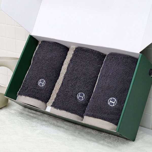 1퍼센테이지 애쉬그리드 250g 40수 미니 바스타올 3P 선물세트