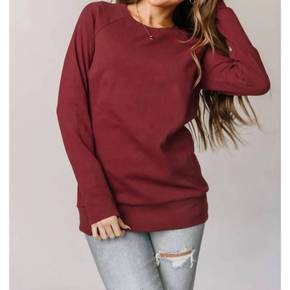 5026485 AMPERSAND AVE Classic Pullover In Cranberry