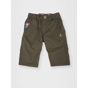 쿨 체크 5부팬츠 11H203203-37(KHAKI)