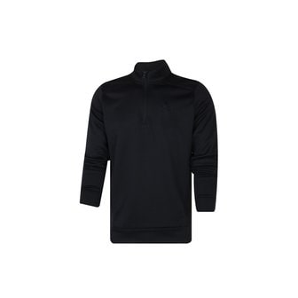 언더아머 긴팔티셔츠 아머 플리스1/4 집업 남성 블랙 1373358-001