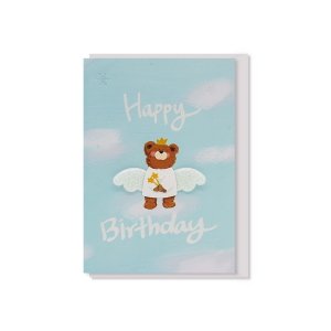 바보사랑 035-SG-0009 천사 곰돌이 생일카드