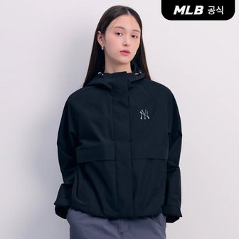 MLB [코리아공식]여성 베이직 고프코어 바람막이 NY (Black)