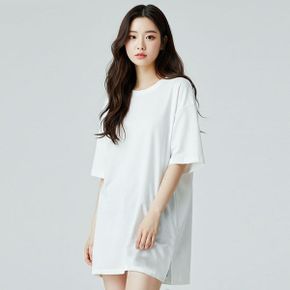 롱 슬릿 레이어드 무지 반팔티 남여공용 SS1_P402435215