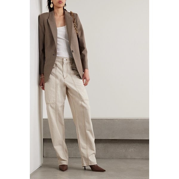 패니 패널 하이 라이즈 와이드 진 에크루 1647597306438206