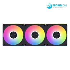 [서린공식] 리안리 UNI FAN CL Wireless 120 블랙 3팩