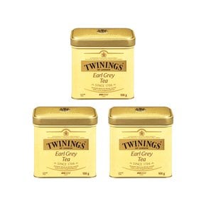 Twinings of London 트와이닝스 런던 얼그레이 루즈 티 틴케이스 100g 3팩