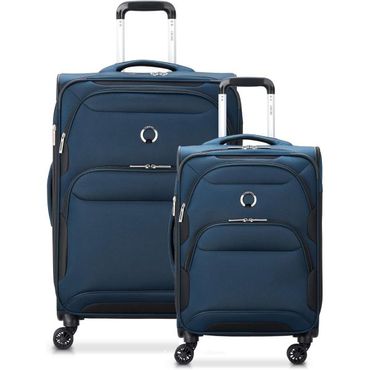  미국 델시 캐리어 DELSEY PARIS Sky Max 2.0 Softside Expandable Luggage with Spinners 2PC Bl