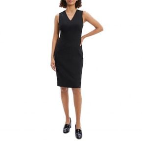 5083540 Theory V-Neck Wool Blend Sheath Dress