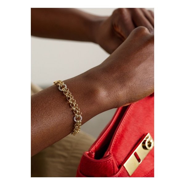 파운드레 18캐럿 골드 다이아몬드 팔찌 1647597354839066