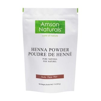  캐나다 Amson Naturals 천연 헤나 가루 파우더 셀프 염색 500g