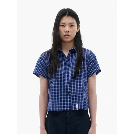 싱킹디퍼 90s 숏슬리브 셔츠 (블루)